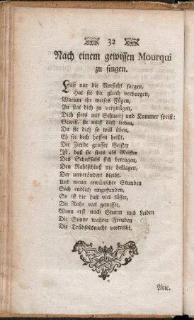 Nach einem gewissen Mourqui zu singen.