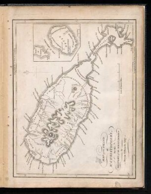 Map of the island of St. Christopher's : for the History of the West Indies by Bryan Edwards Esq.