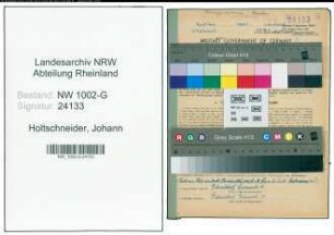 Entnazifizierung Johann Holtschneider, geb. 14.01.1911 (Handelsvertreter)