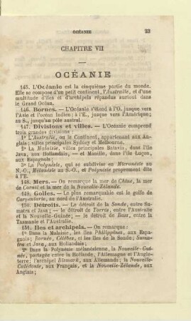 Chapitre VII Océanie