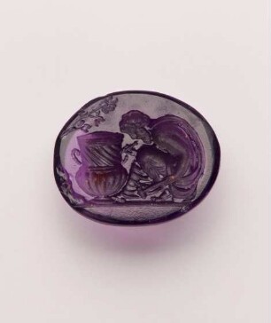 Intaglio mit Handwerker (Metallziseleur), 17.-1. Hälfte 18. Jh.