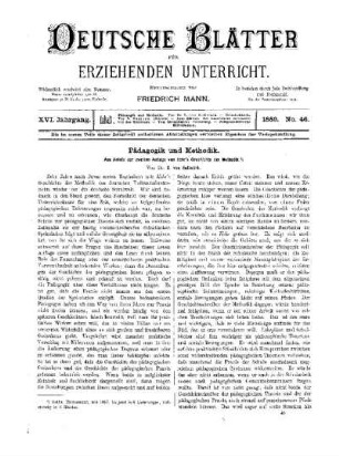 Pädagogik und Methodik