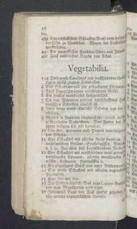 Vegetabilia.