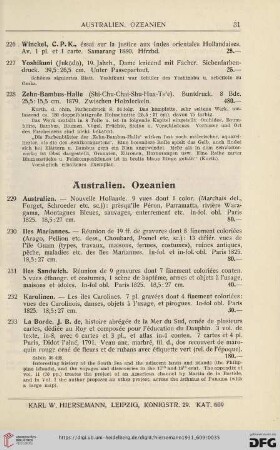 Australien. Ozeanien (Nr. 229 - 235)