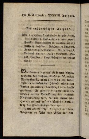 294-349, Achtunddreißigste Aufgabe.