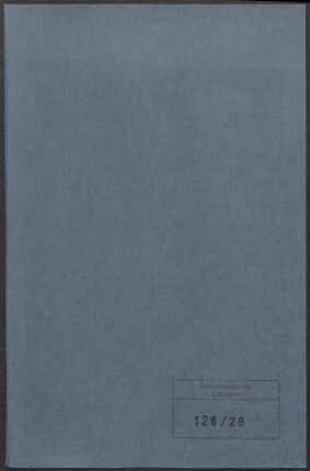 Johann Tobias Beck (1804-1878). Personalakte des Lehrkörpers : Akte betreffend Johann Tobias Beck, ordentlicher Professor für Dogmatik und Moral