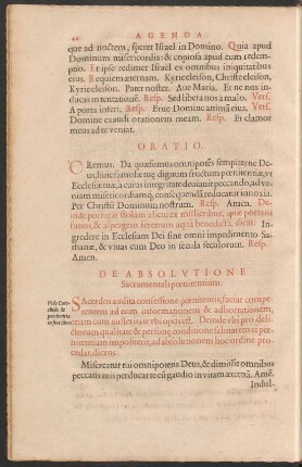 De Absolutione Sacramentali poenitentium.