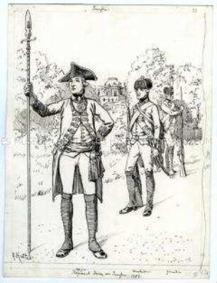 Uniformen des Regiments Prinz von Preußen 1787