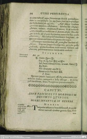 Caput XV. Sive Fasciculus Morborum Decimus Quintus