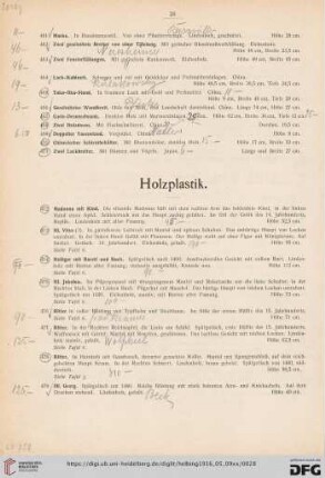 Holzplastik (Nr. 472-503)