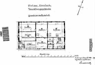 Ebersbach (Fils): Empfangsgebäude Grundriss Kniestock