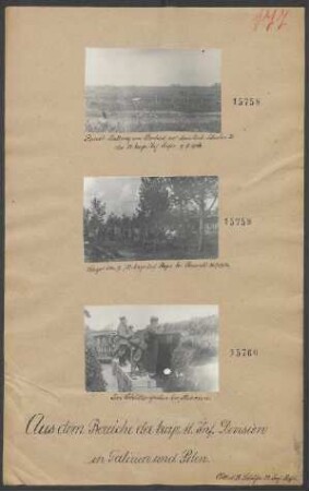 In Galizien und Rußland: Lager der 9./22. bayr. Inf. Regts. bei Poworsk 26.07.1916