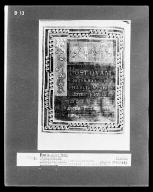 Perikopenbuch — Perikopenbuch, Folio 17versoTextblatt Bildfeld