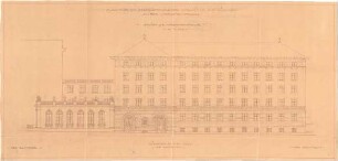 Bestelmeyer, German; München, Hofgartenstr. 3; Köglmühl - Areal, Wohn- und Geschäftshausneubau - Ansicht von der Hofgartenstraße