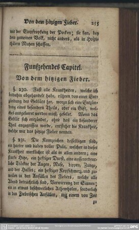 Funfzehendes Capitel. Von dem hitzigen Fieber