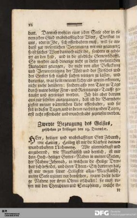 Zweyte Bezeugung des Geistes [...].