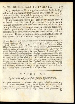 Caput XII. Quibus non est permissum facere testamentum