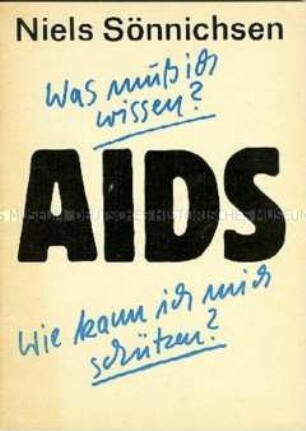 Informationsbroschüre der DDR über AIDS