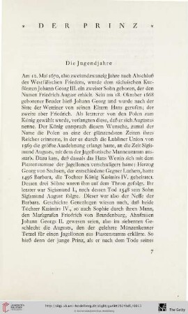 Die Jugendjahre