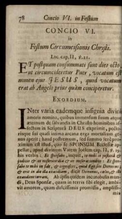 Concio VI. in Festum Circumcisionis Christi.