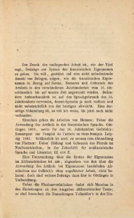 Beiträge zur Syntax der französischen Eigennamen