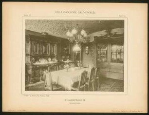Villa Dotti, Berlin-Grunewald: Ansicht Speisezimmer (aus: Die Villenkolonie Grunewald, hrsg. von Egon Hessling, Berlin 1903)