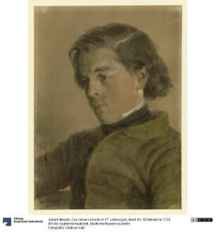 Carl Johann Arnold im 17. Lebensjahr