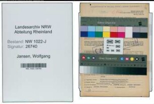 Entnazifizierung Wolfgang Jansen , geb. 06.10.1911 (Richter)