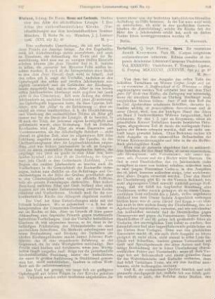 627-628 [Rezension] Wieland, Franz, Mensa und Confessio. Studien über den Altar der altchristlichen Kirche