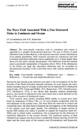 The wave field associated with a fine structured moho in continents and oceans
