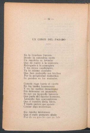 Un girón del pasado