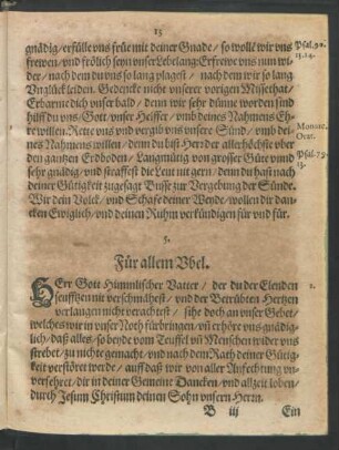 5. Für allem Ubel.