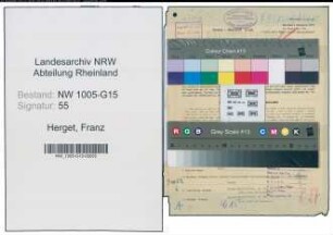 Entnazifizierung Franz Herget , geb. 05.03.1899 (Schlosser)