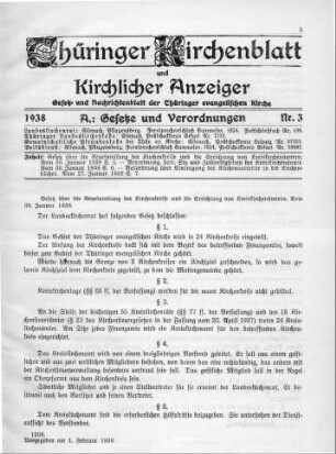 Nr. 3 : 1. Februar 1938