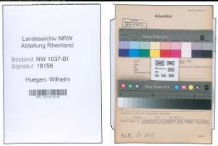 Entnazifizierung Wilhelm Huegen , geb. 28.07.1903 (Justizbeamter)