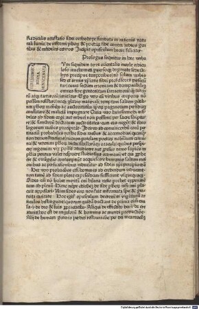 Radicalis attestatio fidei orthodoxe fundata in rationis naturali lumi[n]e de informi ph[ilosoph]o[rum] & poeta[rum] fide contra iudeos gentiles & infideles ceteros ...