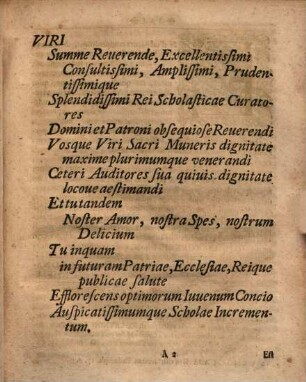 Oratio auspic. quomodo scholarum flos restitui possit