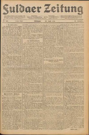 Ausgabe vom Mittwoch, den 24. Juni 1914.