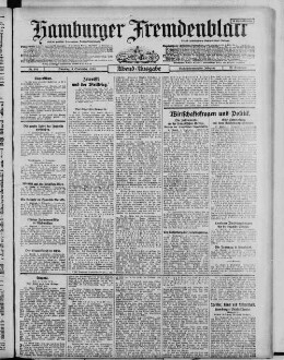 Hamburger Fremdenblatt, Abendausgabe