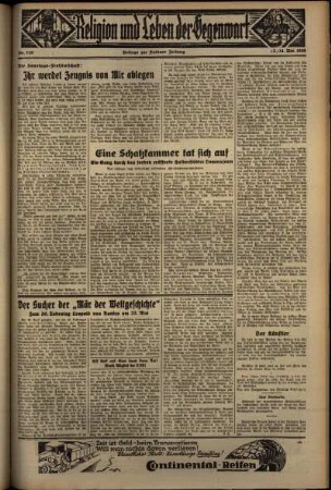 Dritte Ausgabe vom Sonntag, den 24. Mai 1936.