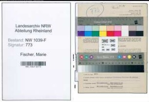 Entnazifizierung Marie Fischer , geb. 18.10.1909 ()