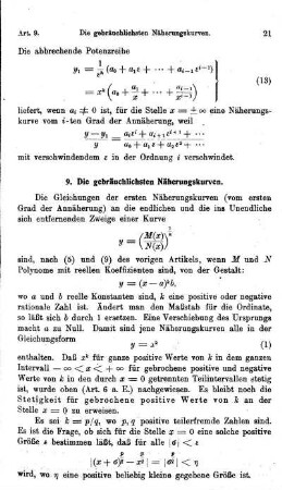 9. Die gebräuchlichsten Näherungskurven