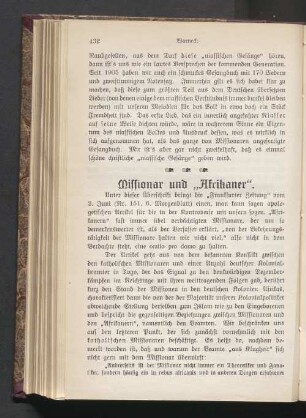 Missionar und ,,Afrikaner"