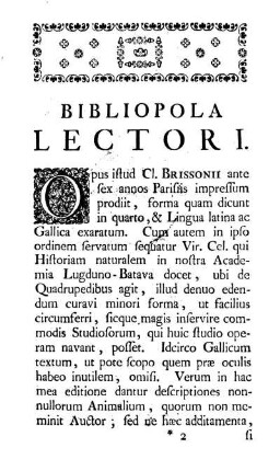 Bibliopola Lectori