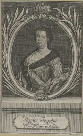 Bildnis der Maria Josepha, Königin von Polen