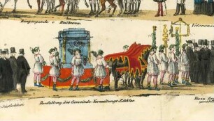 Festzug der Württemberger am 28.9.1841 zum 25-jährigen Regierungsjubiläum von König Wilhelm I.