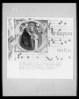 Choralbuch  von Nicolo di Giacomo di Nascimbene genannt Nicolo da Bologna — Buchseite - fol. ?