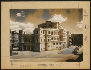 Stadttheater, Stettin: Ansicht von Westen