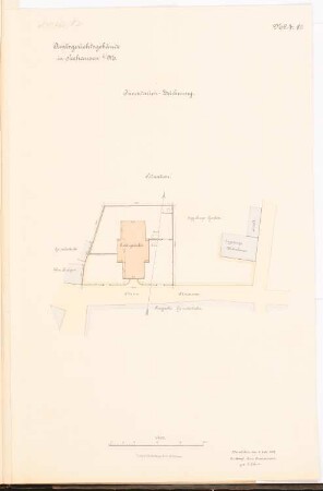 Amtsgericht, Seehausen: Lageplan 1:400