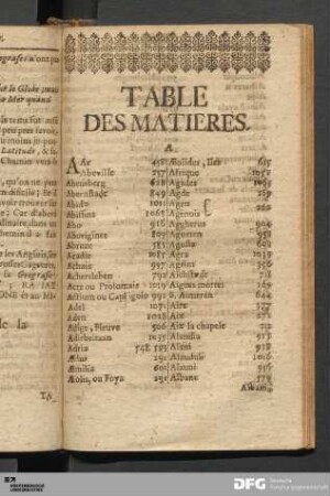 Table Des Matieres.